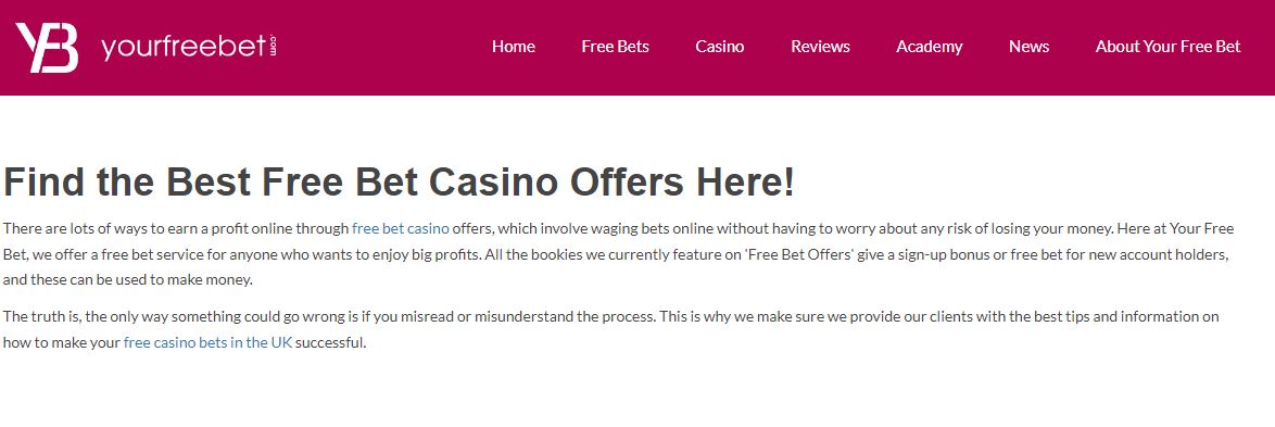 What to Look For in an Online Free Bet Casino